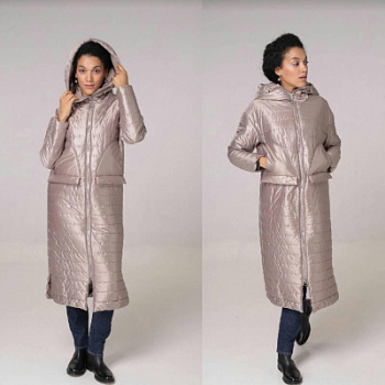 Пальто прямое с капюшоном Marco Moretti 