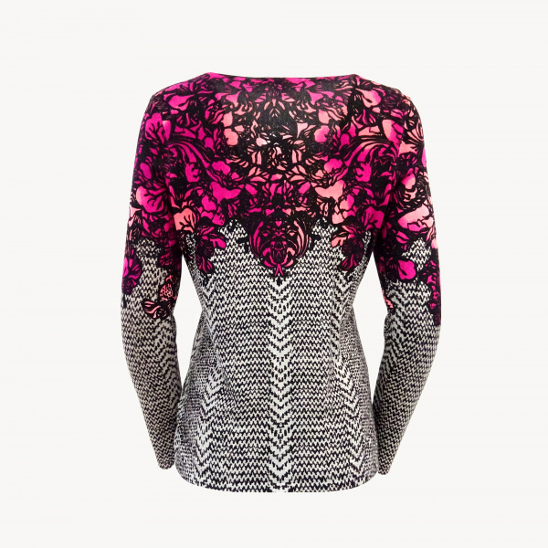Блуза Philippe Carat -F081 (M/L, Fuchsia)