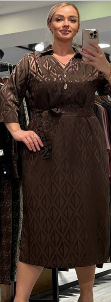 Платье TESSY 7120 (48, Коричневый)