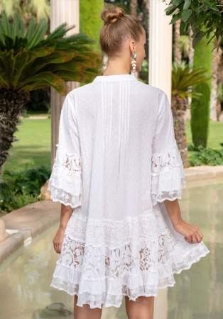 Туника с кружевом и вышивкой AnastaSea