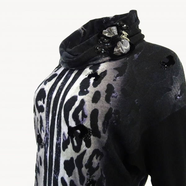 Блуза Philippe Carat - D114 (M/L, Black)