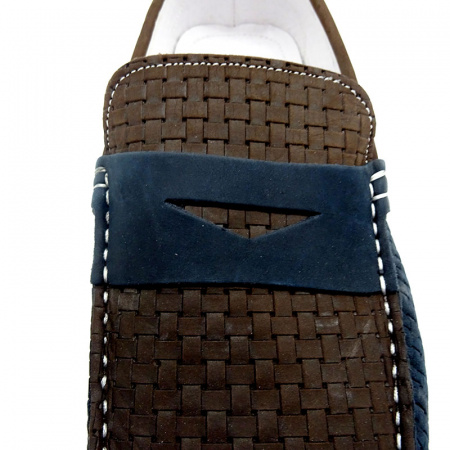 Мокасины из нубука Luca Guerrini