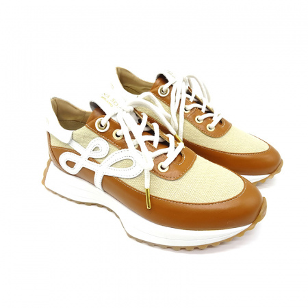 Кожаные кроссовки Helena Soretti Gemi