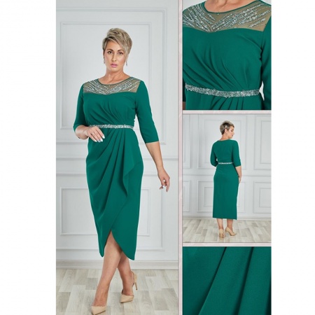 Платье DZYN А-8131 (48, Зеленый)