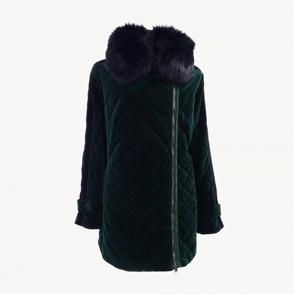 Пальто с меховой опушкой Violanti