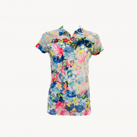 Блуза Philippe Carat - С 116 (XXL, TURGUOISE)