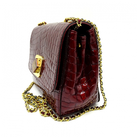 Сумка D.GREGORIO А-676 лак (Бордо)