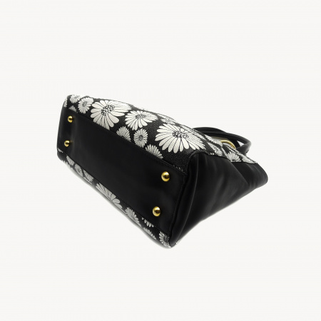 Сумка RENZONI А-328 н.кожа (черный/ромашки)