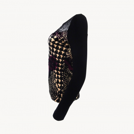 Джемпер Philippe Carat - D379 (M/L, Black/Ruby)