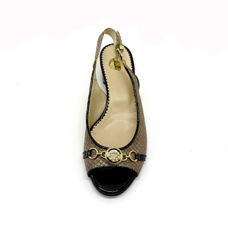 Туфли-босоножки RENZONI А-2715 н.кожа (37, коричневый)