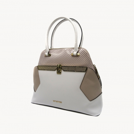 Сумка CROMIA А-1402280 н.кожа (бело/розов/беж)