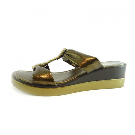 Сабо CERUTTI А-18959 иск/натур.кожа (41, бронза)