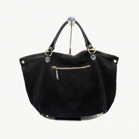 Сумка D.GREGORIO А-2679 н.замша  (замша/лак, чёрный)