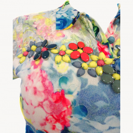 Блуза Philippe Carat - С 116 (XXL, TURGUOISE)