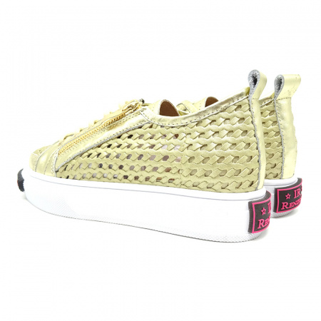 Кеды RENZONI А-С502 нат.кожа (37, Золотой)