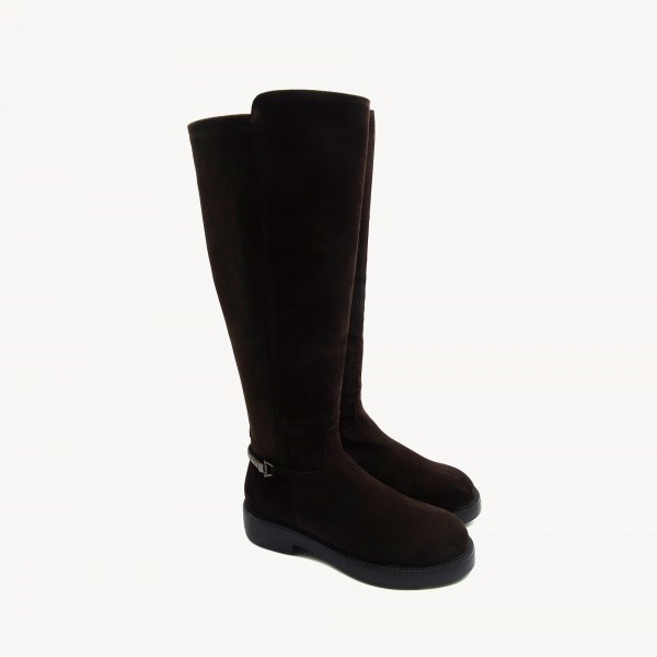 Замшевые полусапоги Mot-Cle