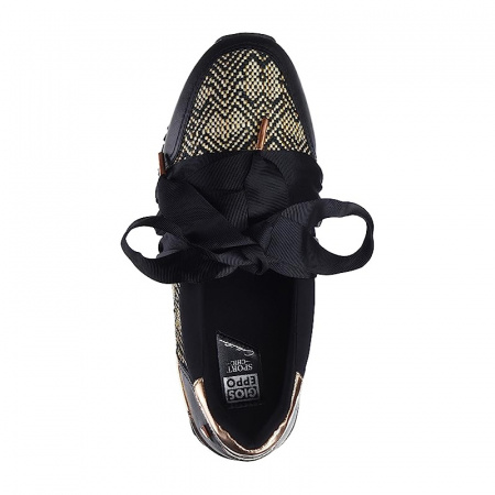 Кроссовки GIOSEPPO А-43370 н.кожа/текстиль (41, Черный)