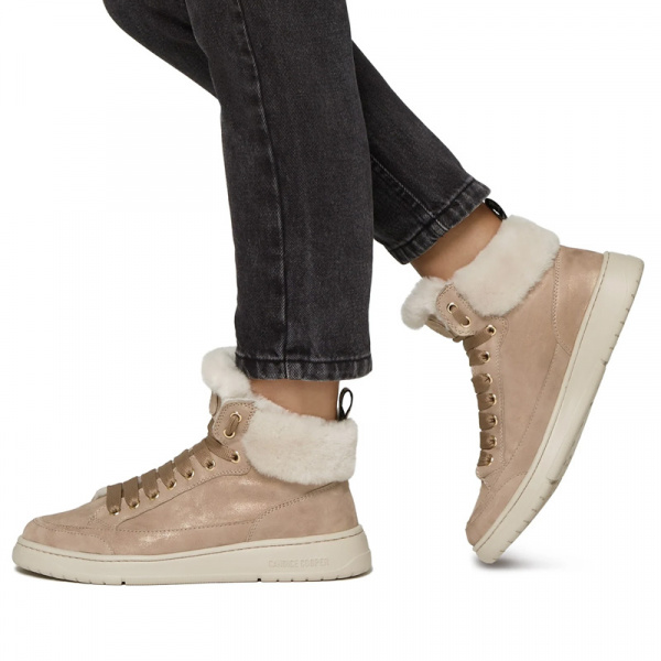 Ботинки из нубука Candice Cooper Vela Mid Fur