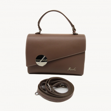 Сумка MARINA C A-5136  нат.кожа (Светло-серый)