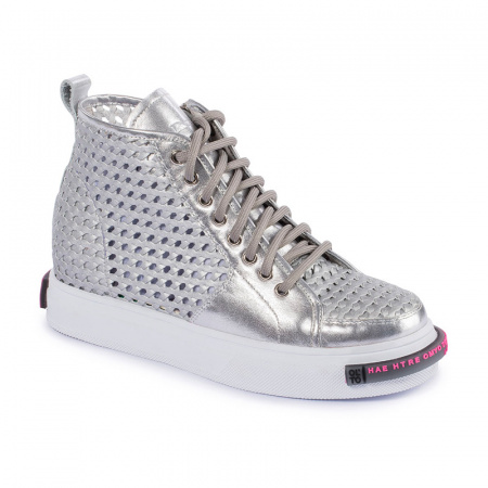 Кожаные высокие кеды Ilasio Renzoni