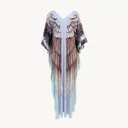 Платье Крылья Ангела А-556  (Free, Голубой)