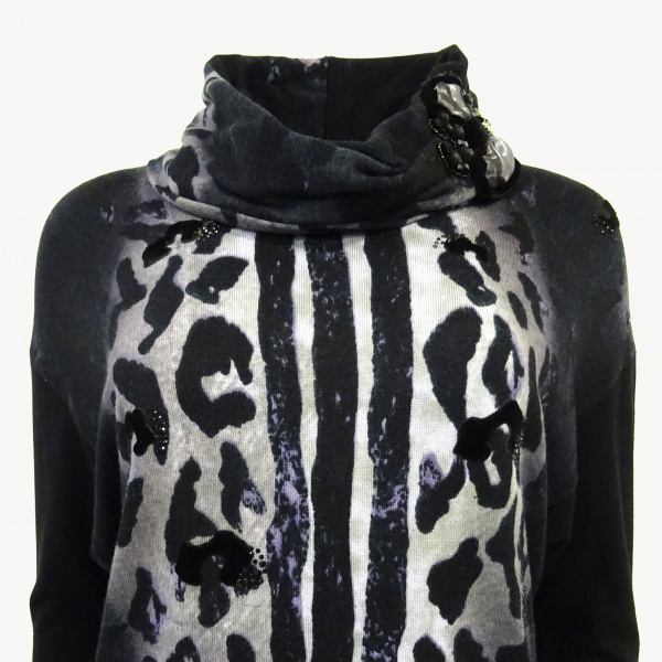 Блуза Philippe Carat - D114 (M/L, Black)