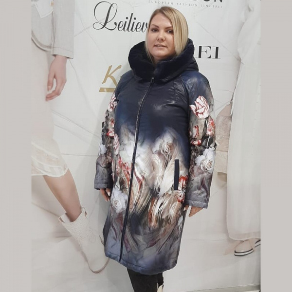 Пальто с принтом Ay-Sel