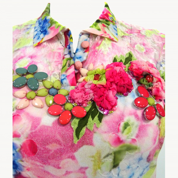 Блуза Philippe Carat - С 116 (M/L, Fuxia)