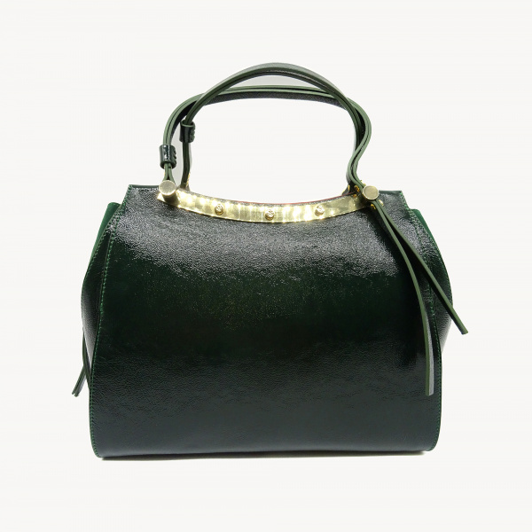 Лакированная сумка Carlo Salvatelli