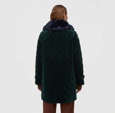 Пальто с меховой опушкой Violanti