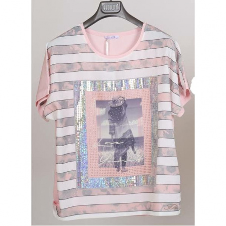 Блуза Felicita А-6055 (54-56, Розовый)