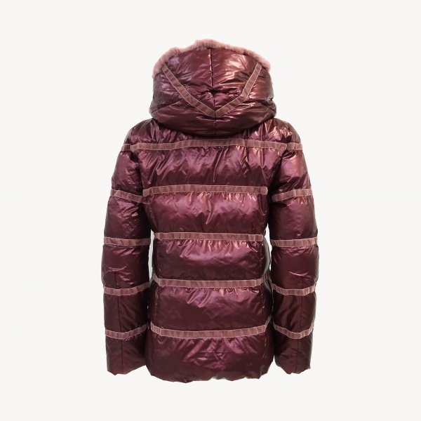 Куртка пуховик VIOLANTI 1683 нат.пух (44, розовый)