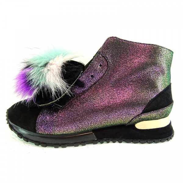 Замшевые кроссовки Helena Soretti