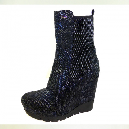 Ботинки-ботильоны CONNI А-5664 н.кожа/лазер (40, синий)