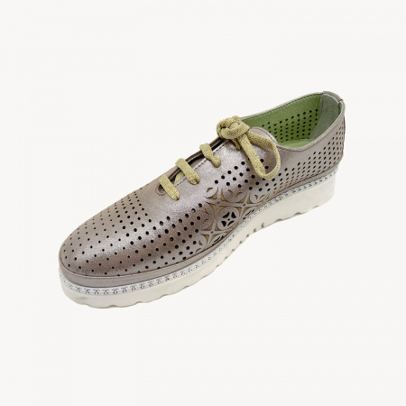 Кожаные туфли на шнуровке Lab Milano