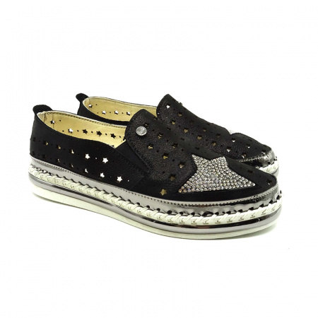 Слипоны LAB MILANO н.кожа А-22002 (41, Черный)