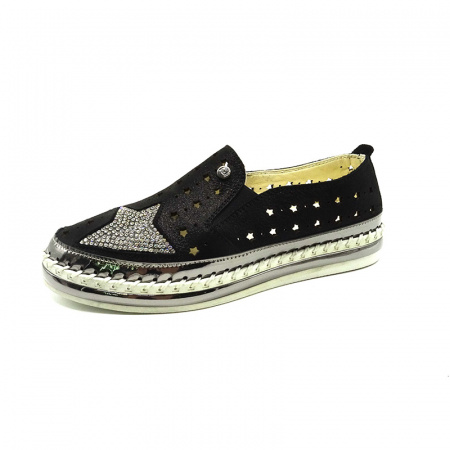 Слипоны LAB MILANO н.кожа А-22002 (41, Черный)