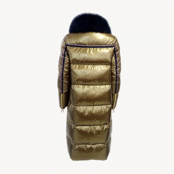 Пальто-пуховик из натурального меха Florence Mode