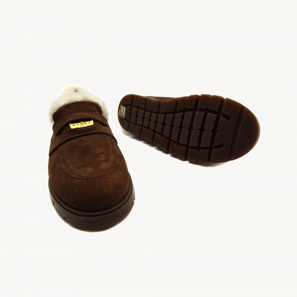 Замшевые лоферы Helena Soretti Polli