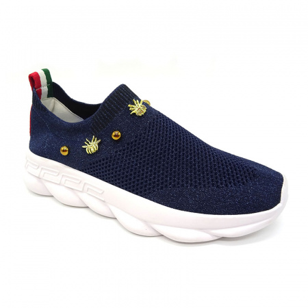 Кроссовки FRANCESCO А-38 текстиль (38, текстиль, синий)