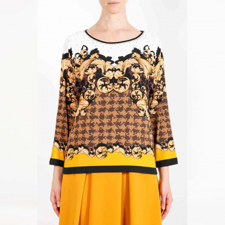 Джемпер из вискозного джерси Elisa Fanti