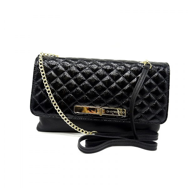 Сумка-клатч D.GREGORIO А-2675 кожа/лак (чёрный)