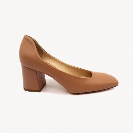 Кожаные туфли на устойчивом каблуке Hestia Venezia