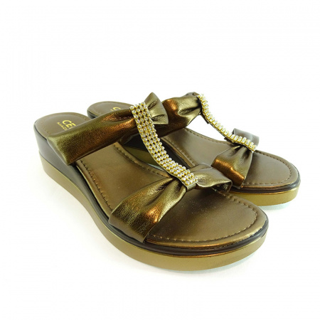 Сабо CERUTTI А-18959 иск/натур.кожа (41, бронза)