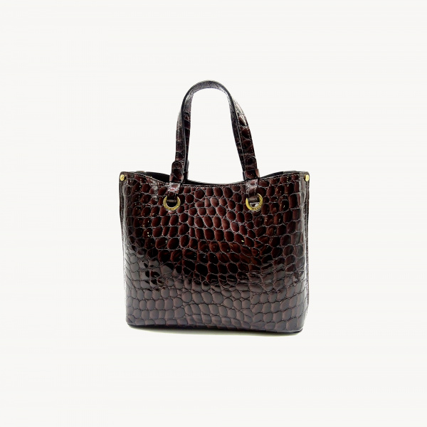 Сумка-тоут из лаковой кожи Sara Burglar