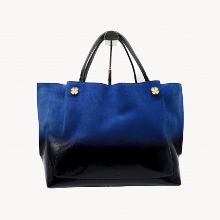 Сумка-тоут C.SALVATELLI  А-480 н.кожа (Сине-голубой)