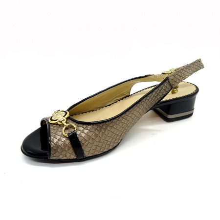 Туфли-босоножки RENZONI А-2715 н.кожа (37, коричневый)