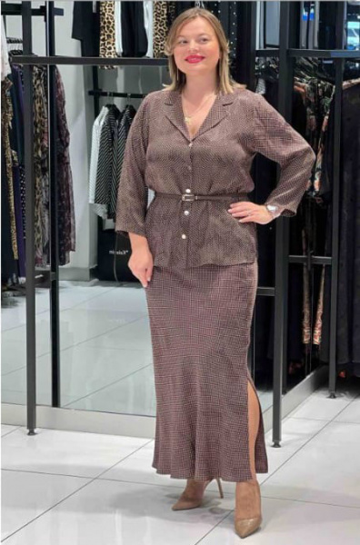 Костюм рубашка с юбкой Piena