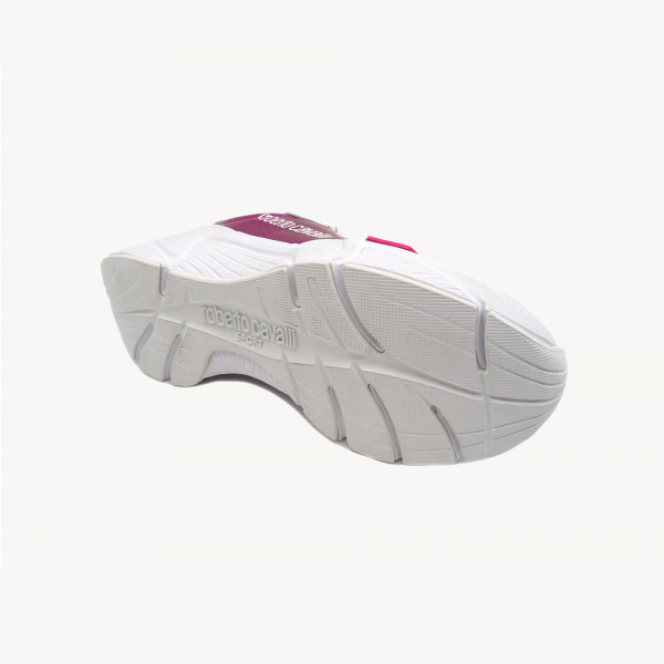 Кроссовки Roberto Cavalli н.кожа A-12316 (36, White/Fucsia)