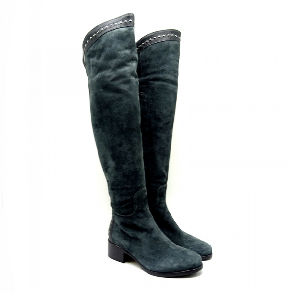 Комбинированные ботфорты Le Pepe